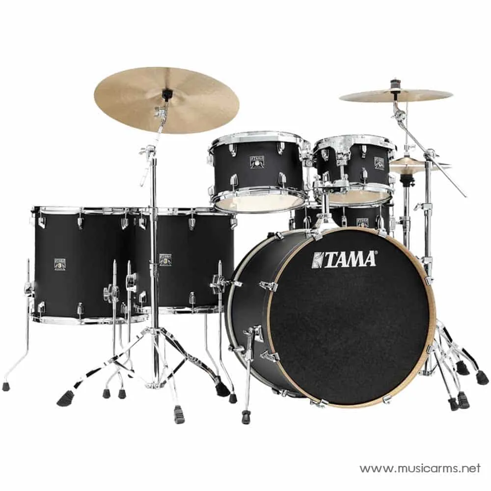 Tama Superstar Classic Flat Black Finish Black Fiber Laminated Head Limited/