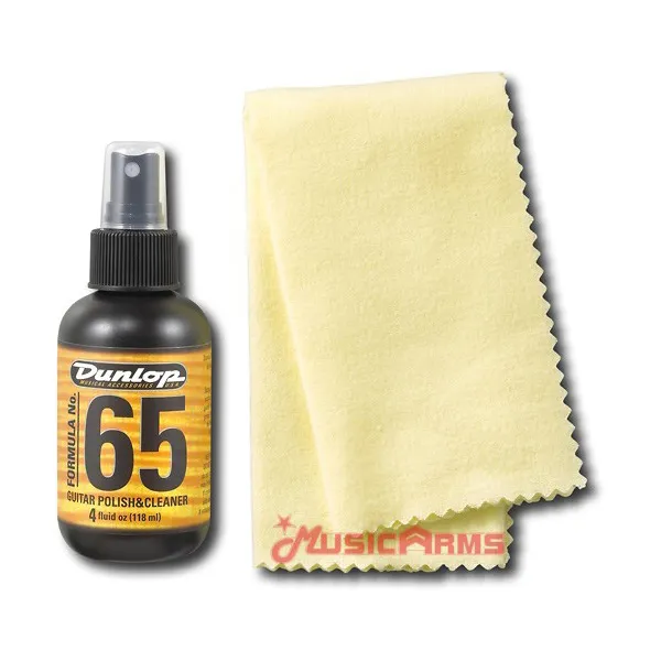 ชุดเช็ด BODY DUNLOP 654CSI พร้อมผ้า Formula 65 Guitar Polish & Cleaner/