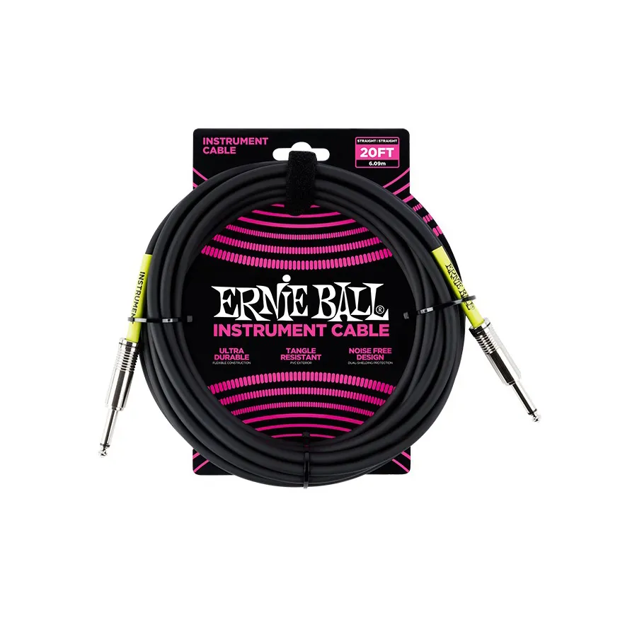 Ernie Ball Instrument Cable 10 ft. Straight/