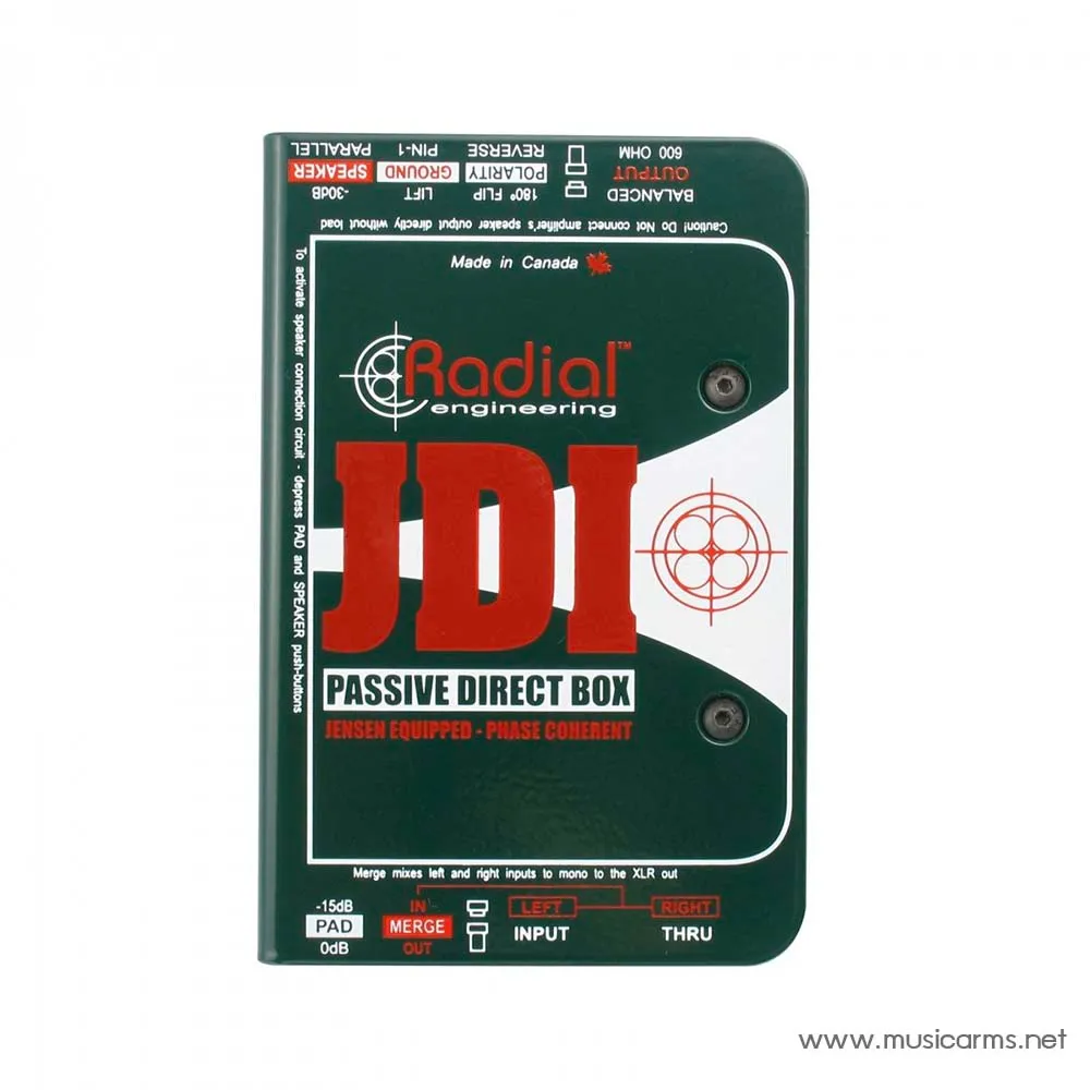 Radial JDI Stereo Jensen Passive DI ไดเร็คบ๊อกซ์/