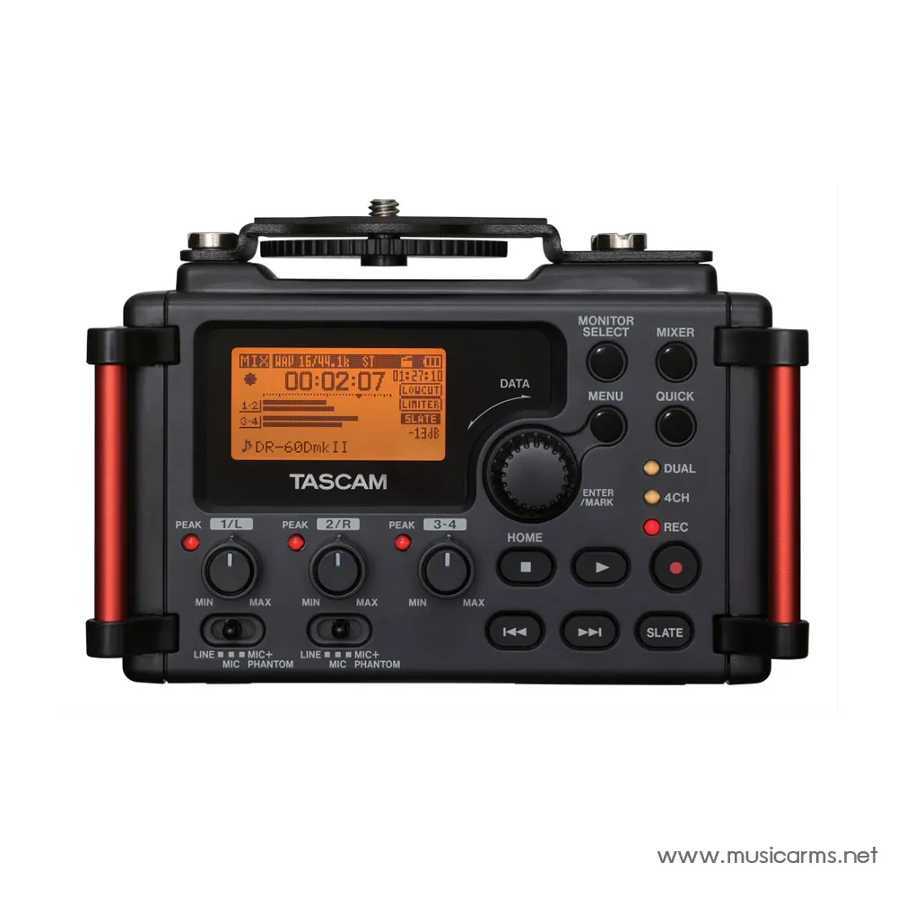 Tascam DR-60DMKII เครื่องบันทึกเสียงแบบพกพาสำหรับกล้อง DSLR/